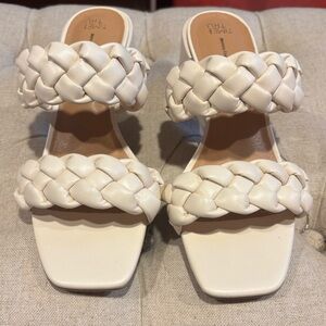 Off White Braided Women's Sandals